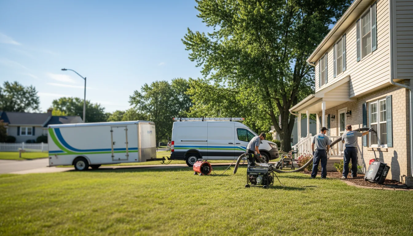 Flooded Basement Restoration And Cleanup With Repair in Webb, IA near me